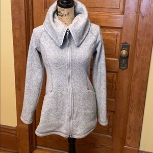 Lucy grey zip up cowl neck sweatshirt